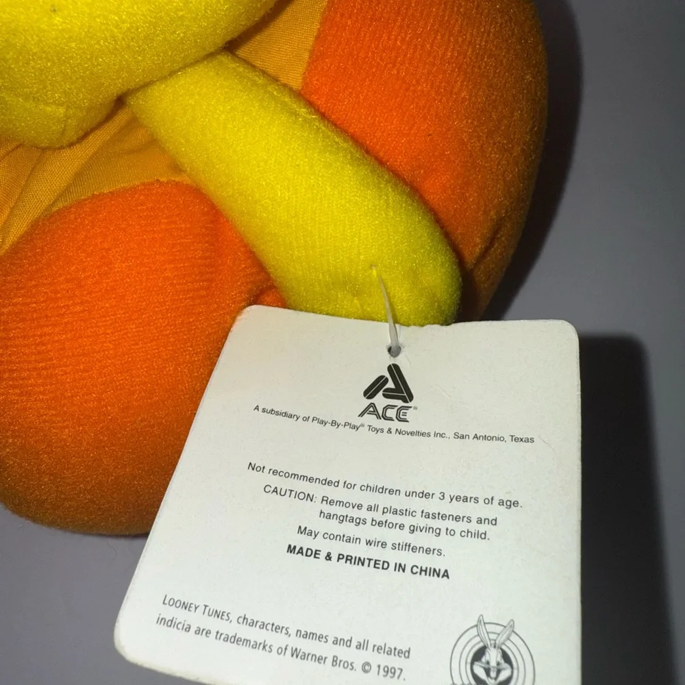 Warner Bros Tweety Bird Toy Vibrant Yellow and Orange